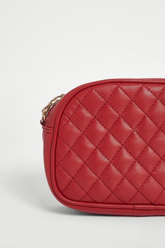 Warehouse Real Leather Quilted Cross Body 2