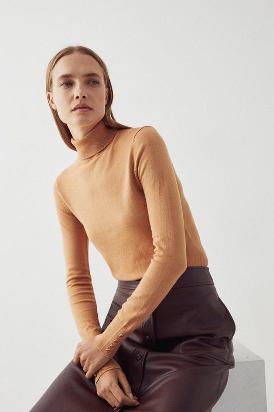 Warehouse Roll Neck Knitted Jumper 1