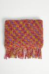Warehouse Colourful Knitted Scarf thumbnail 1
