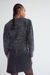 Warehouse Cropped Tinsel Knitted Cardigan thumbnail 3