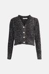 Warehouse Cropped Tinsel Knitted Cardigan thumbnail 4