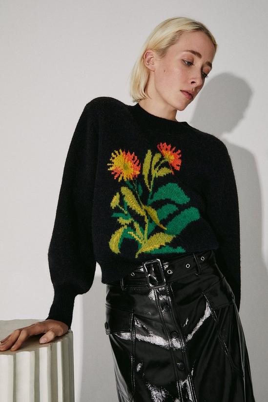 Warehouse British Museum X Mary Delany Floral Jumper 1