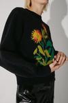 Warehouse British Museum X Mary Delany Floral Jumper thumbnail 2