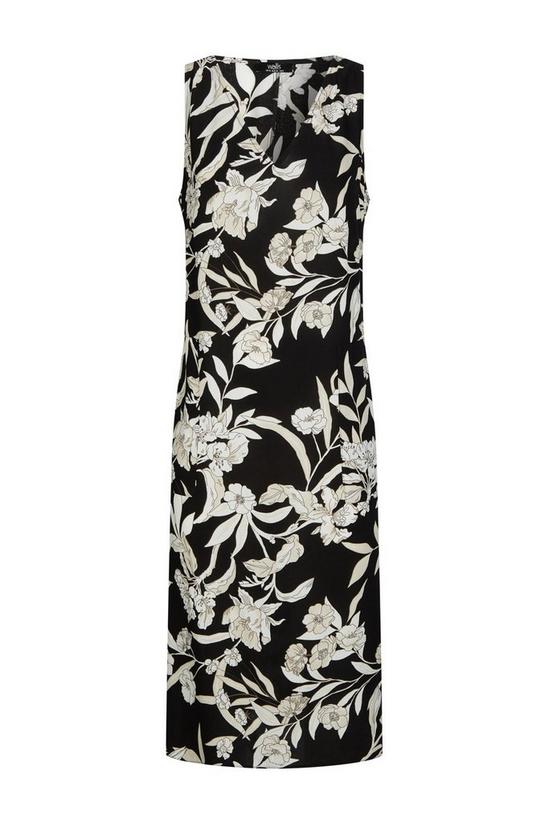 Wallis Neutral Floral Side-split Shift Dress 5