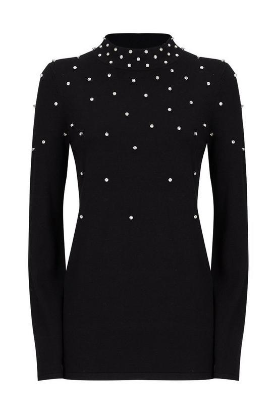Wallis Tall Black Crystal Embellished Scatter Tunic 5
