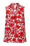 Wallis Red and Pink Floral Halter Top thumbnail 5