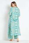 Wallis Mint Paisley Long Line Kimono Jacket thumbnail 3