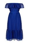 Wallis Blue Geo Lace Bardot Tiered Dress thumbnail 5