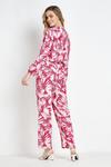 Wallis Tall Pink Palm Wrap Jumpsuit thumbnail 3