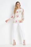 Wallis Ivory Lily Floral Over-layer Top thumbnail 1