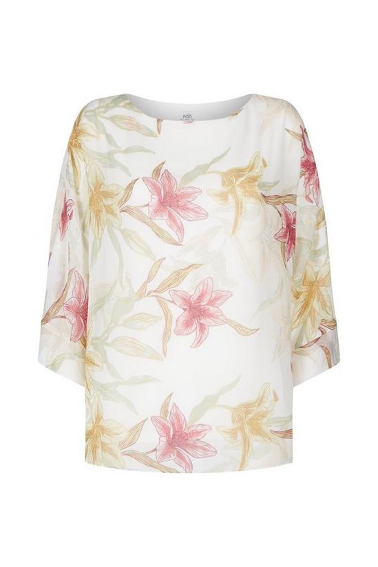 Wallis Ivory Lily Floral Over-layer Top 5