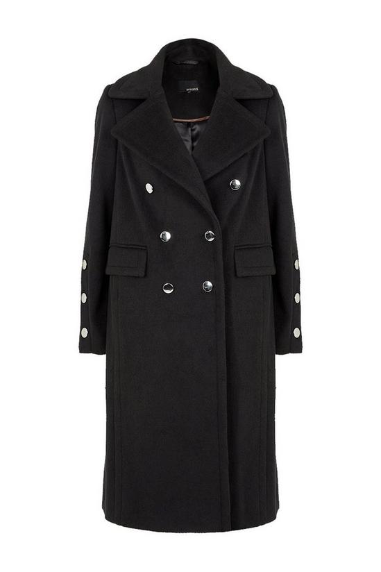 Wallis Luxury Button Detail Double Breasted Coat 5