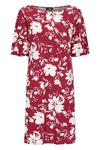 Wallis Berry Floral Puff Sleeve Shift Dress thumbnail 5