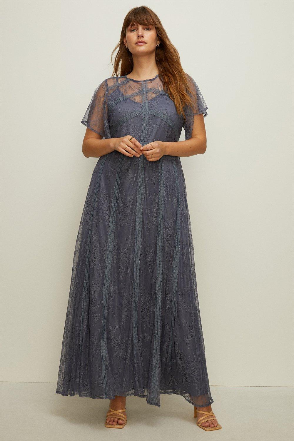 Plus Size Premium Delicate Lace Maxi Dress