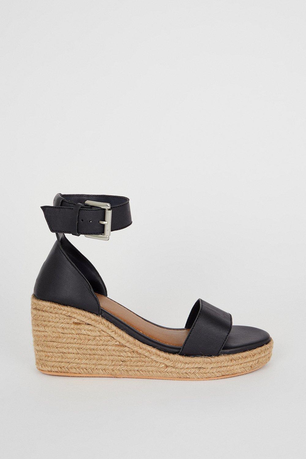 Debenhams black sales wedge sandals