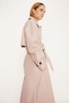 Oasis Classic Longline Faux Leather Trench Coat thumbnail 2