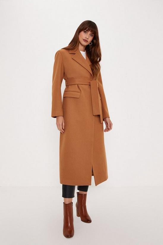 Oasis Double Breasted Maxi Wrap Coat 1