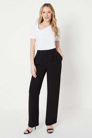 Product Pleat Front Relaxed Tailored Trouser black