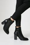 Oasis Jinnie Buckle Strap Detail High Block Heel Ankle Boots thumbnail 1