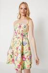 Oasis Occasion Floral Twill Strapless Mini Dress thumbnail 2