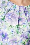 Oasis Occasion Floral Asymmetric Ruffle Jacquard Midi Dress thumbnail 5