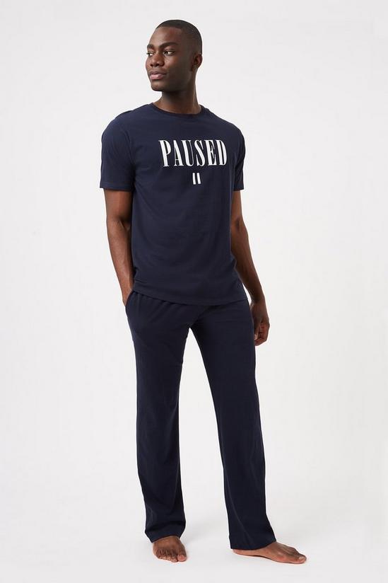 Burton Paused Men's Pyjamas Navy 1