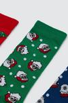 Burton 5 Pack Socks With Christmas Prints thumbnail 2