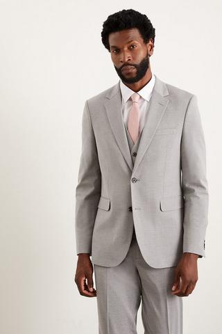 Product Slim Fit Light Grey Essential Suit Jacket light grey