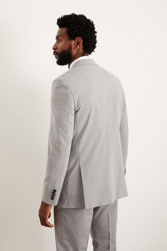 Burton Tailored Fit Light Grey Essential Suit Jacket 4