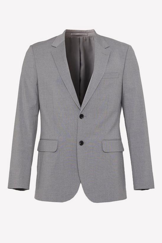 Burton Tailored Fit Light Grey Essential Suit Jacket 5