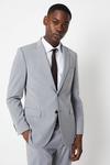 Burton Tailored Fit Light Grey Essential Suit Jacket thumbnail 6