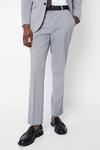 Burton Tailored Fit Light Grey Essential Suit Trousers thumbnail 1