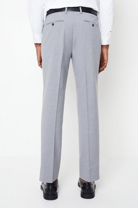 Burton Tailored Fit Light Grey Essential Suit Trousers 3