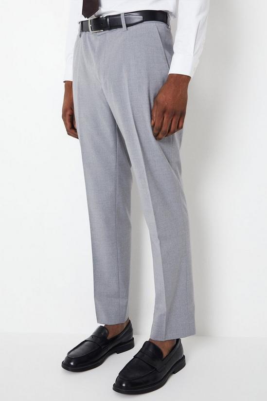 Burton Tailored Fit Light Grey Essential Suit Trousers 5
