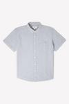Burton Charcoal Short Sleeve Plus And Tall Oxford Shirt thumbnail 4