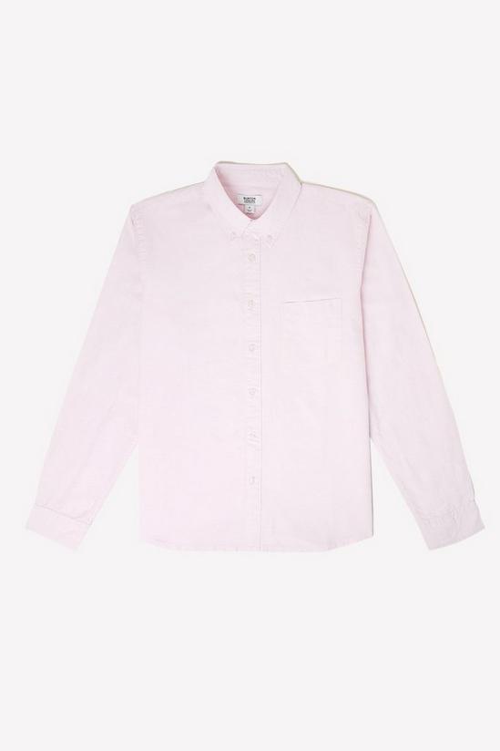 Burton Pink Long Sleeve Plus & Tall Oxford Shirt 4