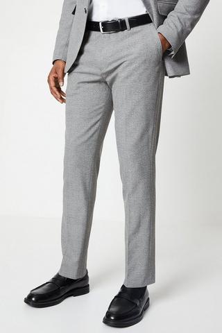 Product Grey Textured Semi Plain Suit Trouser grey