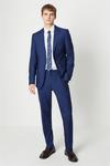 Burton Royal Blue Sharkskin Suit Trouser thumbnail 5
