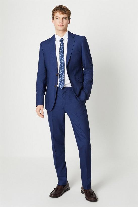 Burton Royal Blue Sharkskin Suit Trouser 5