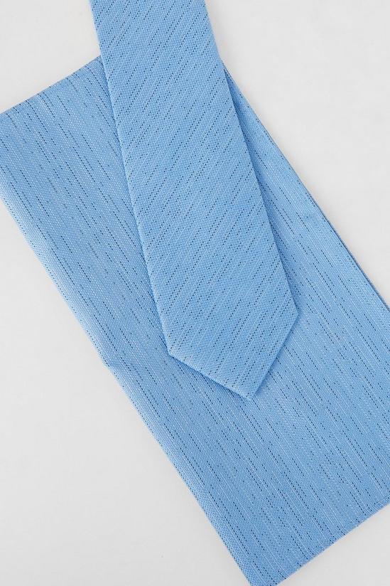 Burton Slim Woven Tie And Pocket Square Set 4