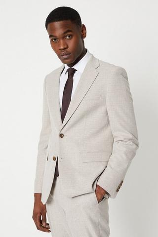 Product Slim Fit Semi Plain Suit Jacket neutral