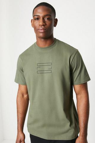 Product Graphic Placement Tee olive