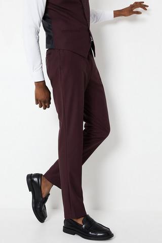 Product Slim Fit Burgundy 2 Button Suit Trouser burgundy
