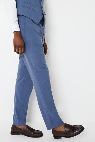 Product Slim Fit Peak Lapel Wedding Suit Trouser blue