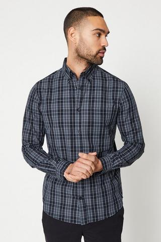 Product Mono Check Long Sleeve Shirt grey