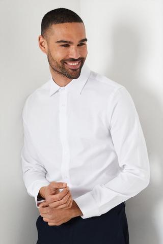 Product Easy Iron Oxford Slim Fit Shirt white