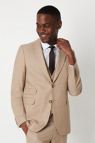 Product Slim Fit Neutral End On End Suit Jacket neutral