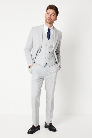 Product Slim Fit Grey Heathered Wedding Suit Trouser grey