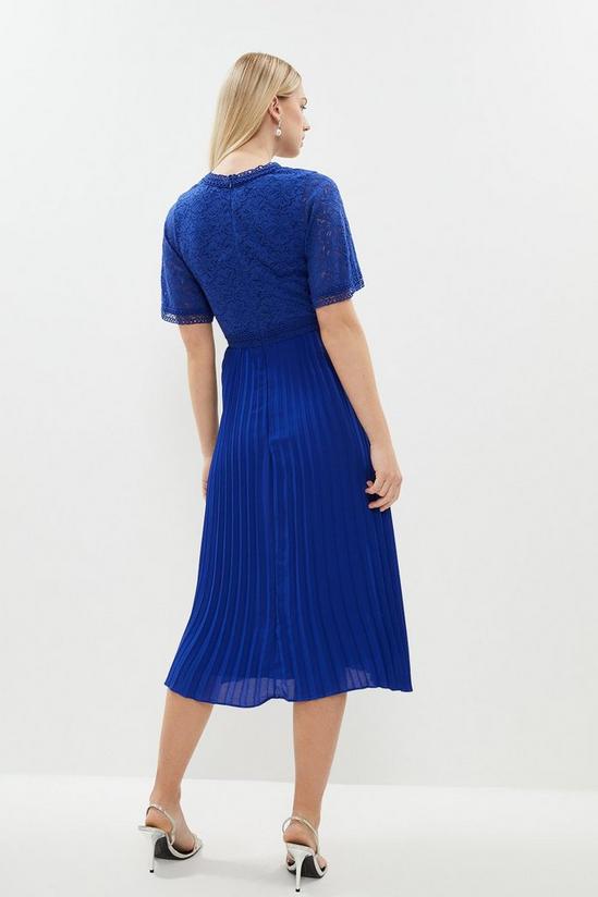 Coast Lace Bodice Angel Sleeve Pleat Skirt Midi Dress 3
