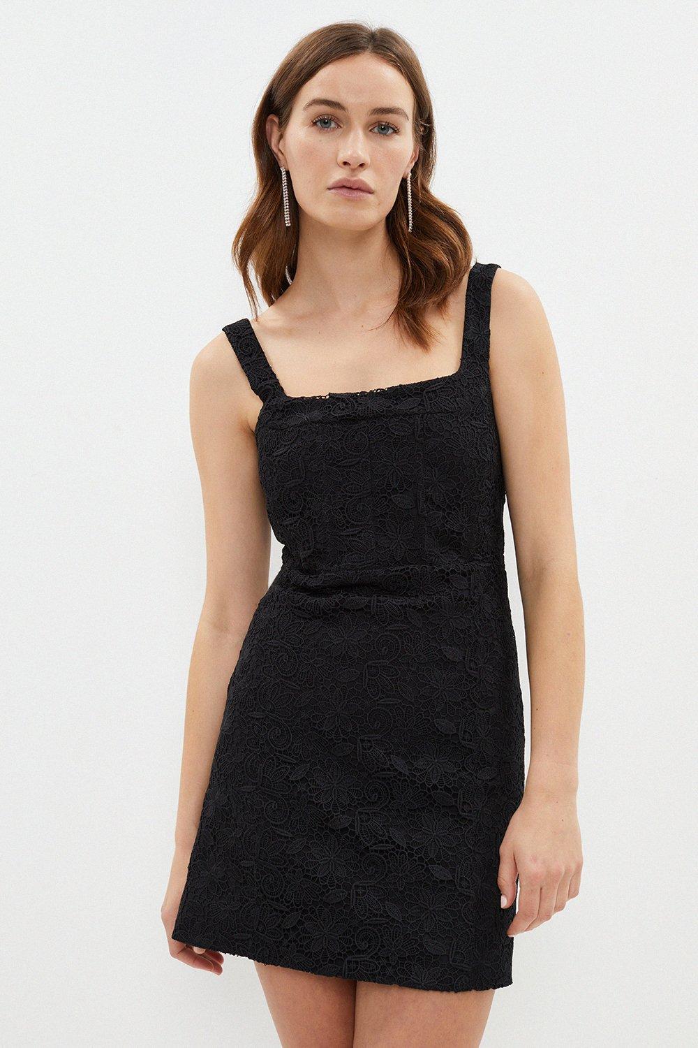 Premium Lace Panelled Mini Dress
